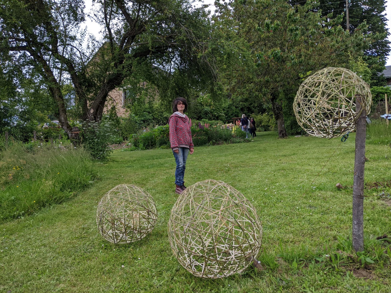Vannerie Chloé Diraison au jardin de la Nauze